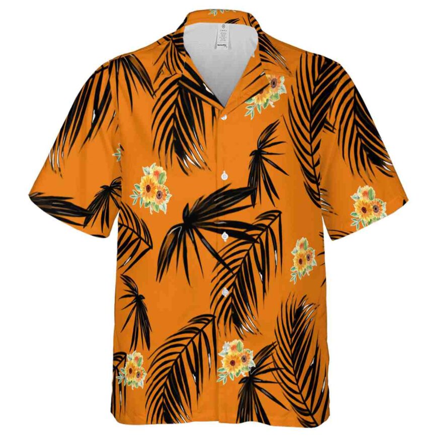 Sunflower Monochrome Palm Hawaiian Shirt Fashion forward