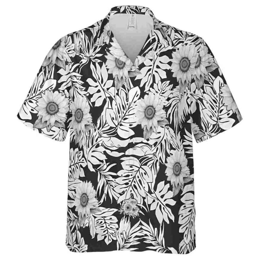 Sunflower Monstera Foliage Hawaiian Shirt Fashion forward