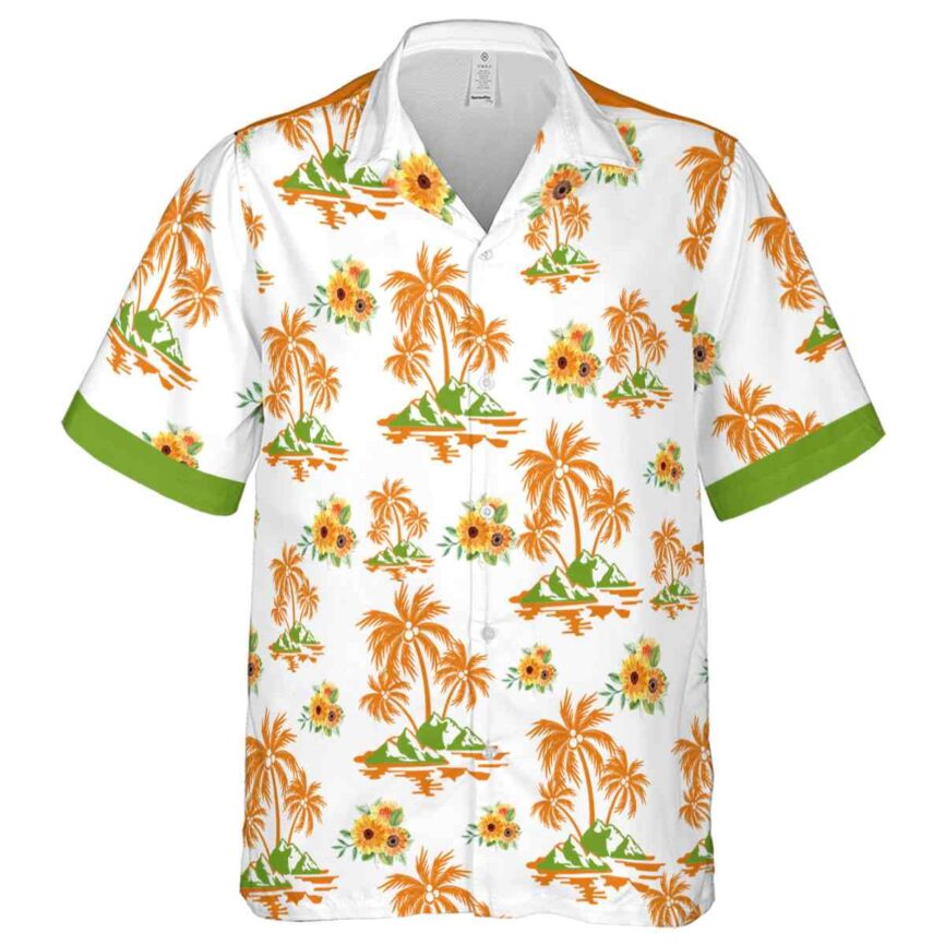 Sunflower Palm Island Graphic Hawaiian Shirt Fashion forward