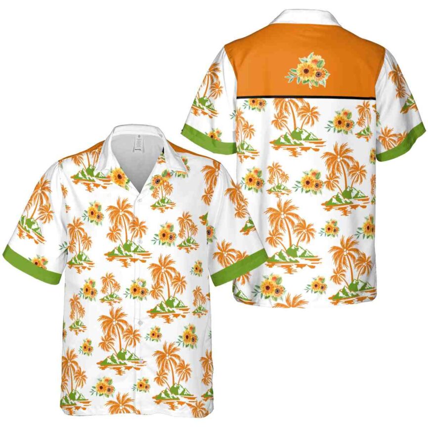 Sunflower Palm Island Graphic Hawaiian Shirt Premium grade