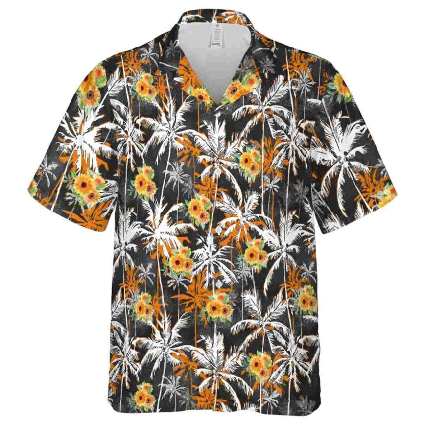 Sunflower Palm Themed Hawaiian Shirt Fashion forward