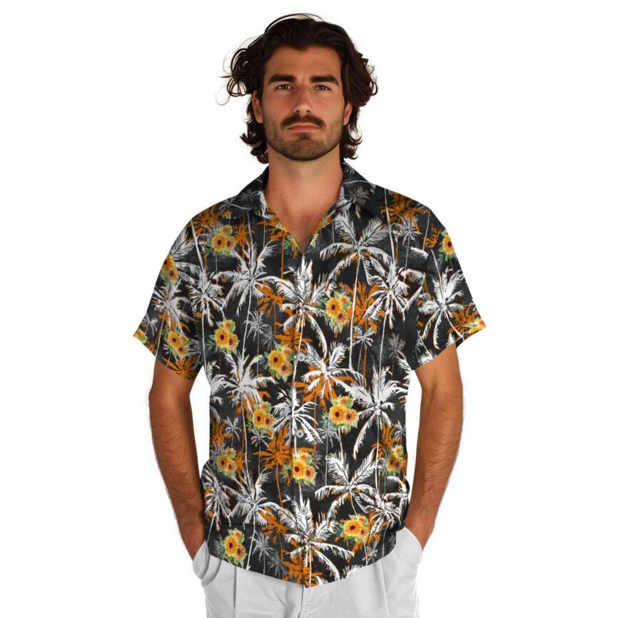 Sunflower Palm Themed Hawaiian Shirt New Arrival