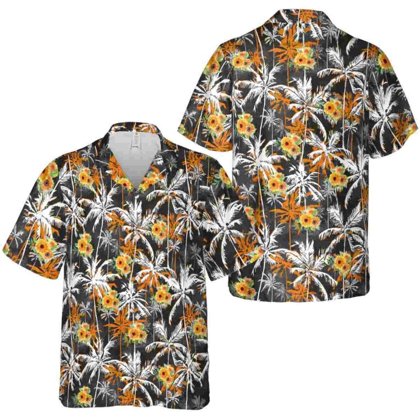 Sunflower Palm Themed Hawaiian Shirt Premium grade
