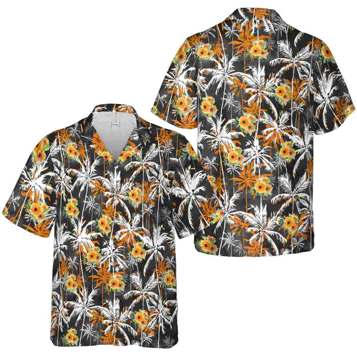 Sunflower Palm Themed Hawaiian Shirt Premium grade Sunflower Palm Themed Hawaiian Shirt Premium grade