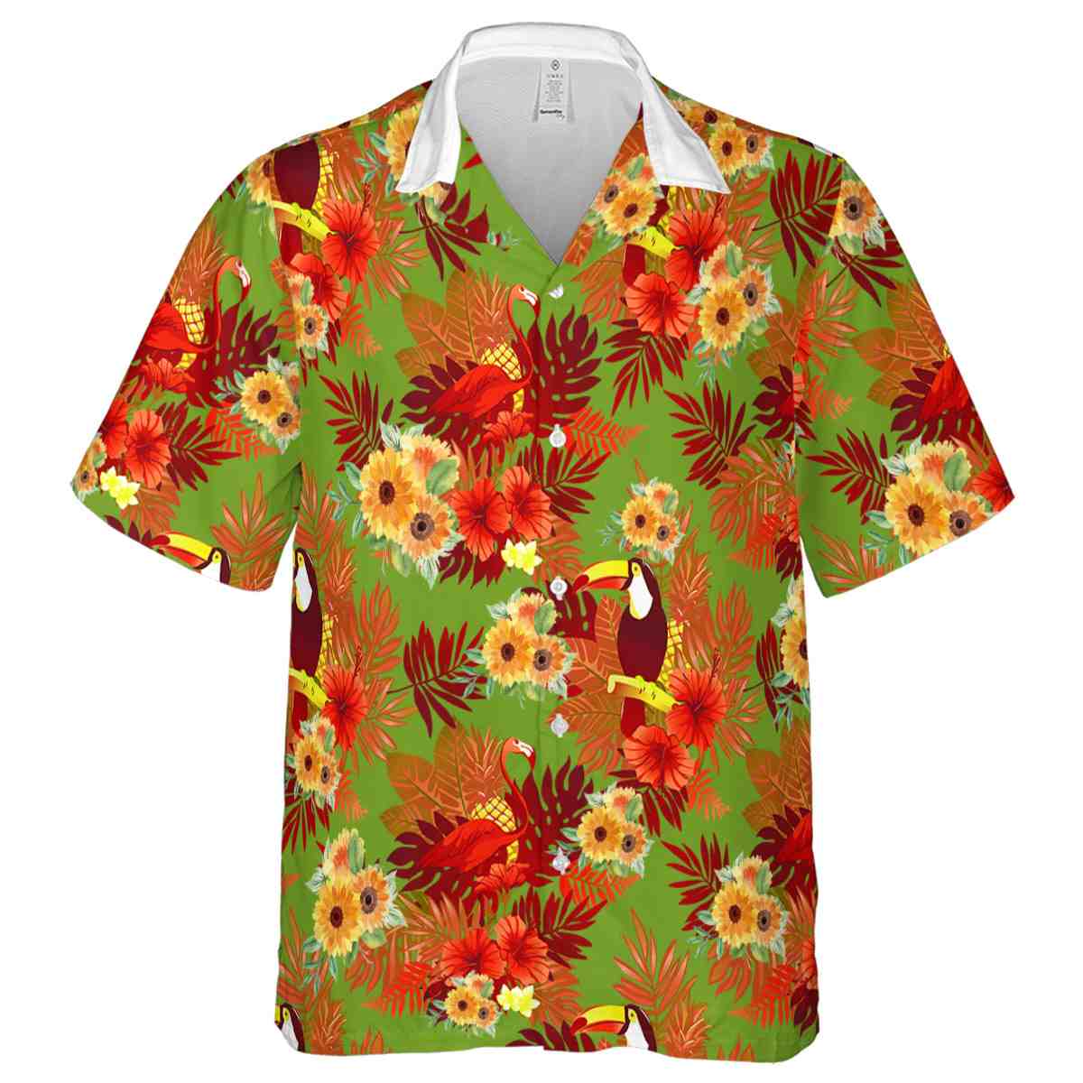 Sunflower Tropical Bird Hawaiian Shirt Fashion forward Sunflower Tropical Bird Hawaiian Shirt Fashion forward