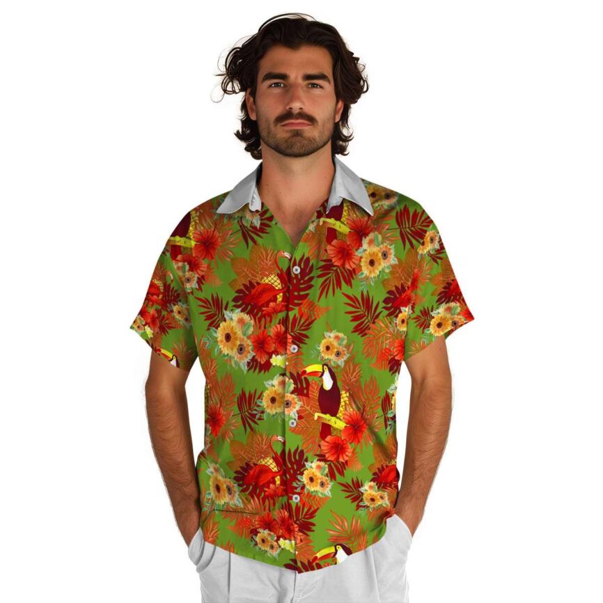 Sunflower Tropical Bird Hawaiian Shirt New Arrival