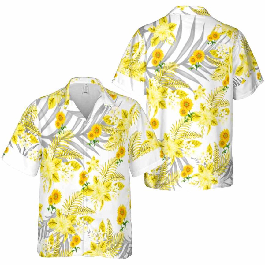 Sunflower Tropical Blossom Hawaiian Shirt Premium grade