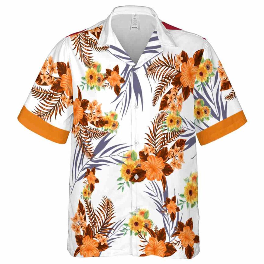 Sunflower US Flag Floral Hawaiian Shirt Fashion forward