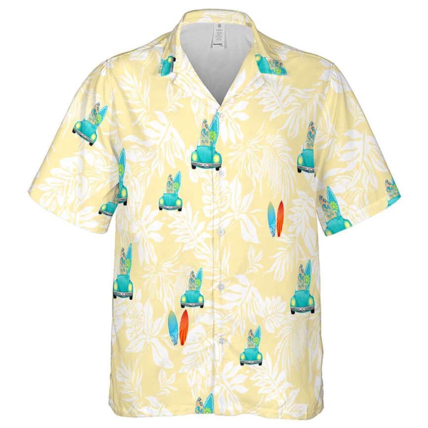 Surf Bold Foliage Hawaiian Shirt Fashion forward