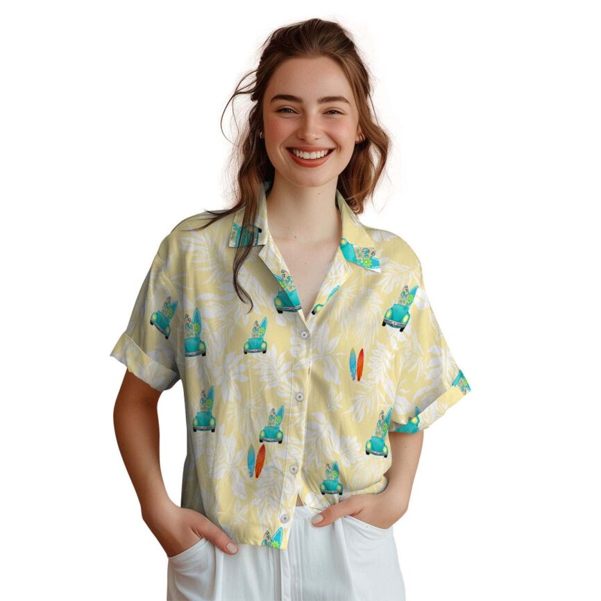 Surf Bold Foliage Hawaiian Shirt Top rated