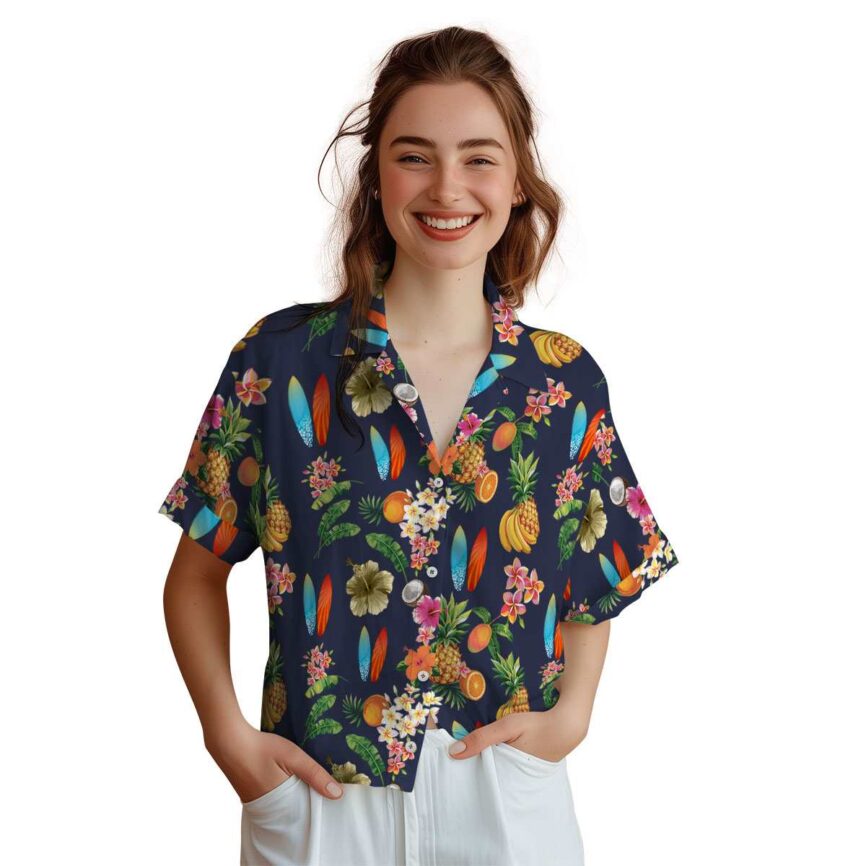 Surf Fruit Pattern Hawaiian Shirt Top rated