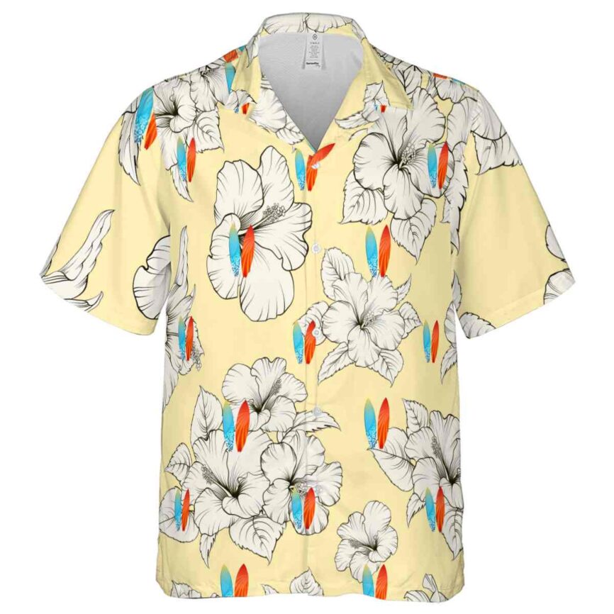 Surf Hibiscus Flower Hawaiian Shirt Fashion forward