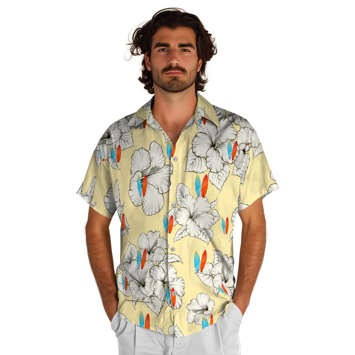 Surf Hibiscus Flower Hawaiian Shirt New Arrival Surf Hibiscus Flower Hawaiian Shirt New Arrival