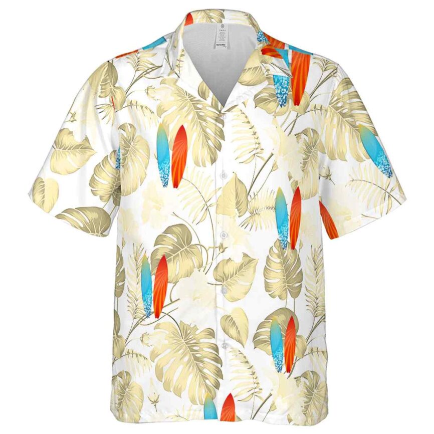 Surf Leaf Pattern Hawaiian Shirt Fashion forward