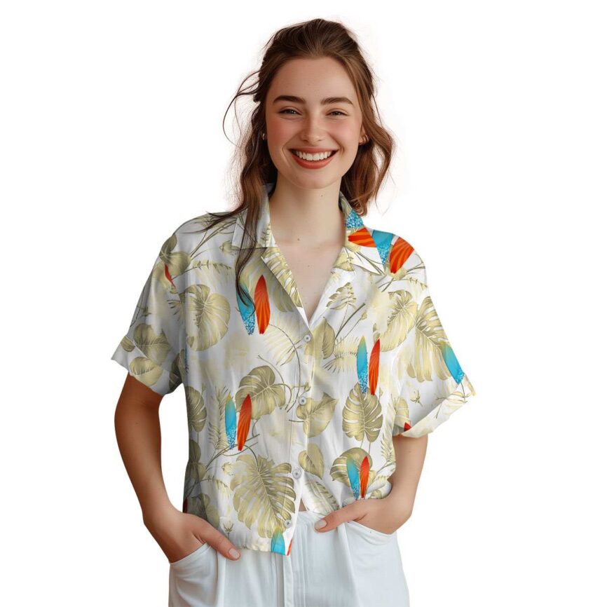 Surf Leaf Pattern Hawaiian Shirt Top rated
