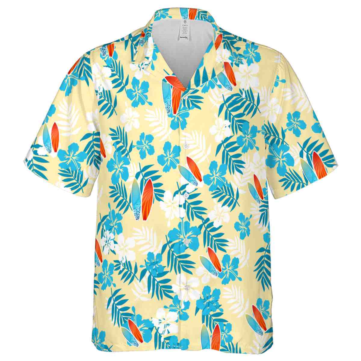 Surf Leafy Hibiscus Hawaiian Shirt Fashion forward Surf Leafy Hibiscus Hawaiian Shirt Fashion forward