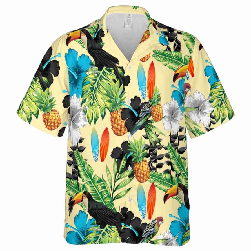 Surf Leafy Toucan Hawaiian Shirt Fashion forward