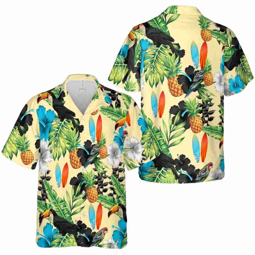 Surf Leafy Toucan Hawaiian Shirt Premium grade