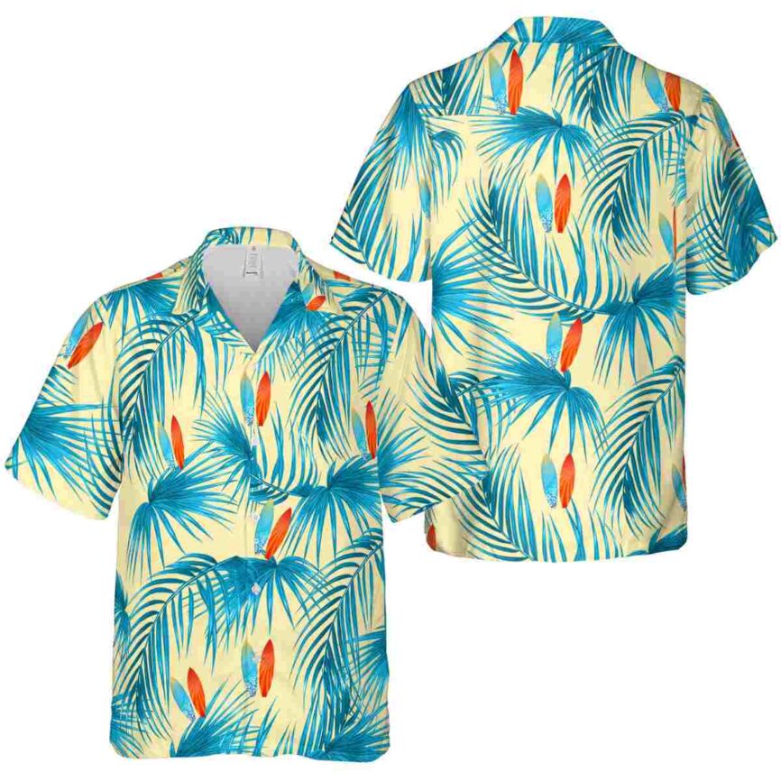 Surf Palm Frond Hawaiian Shirt Premium grade