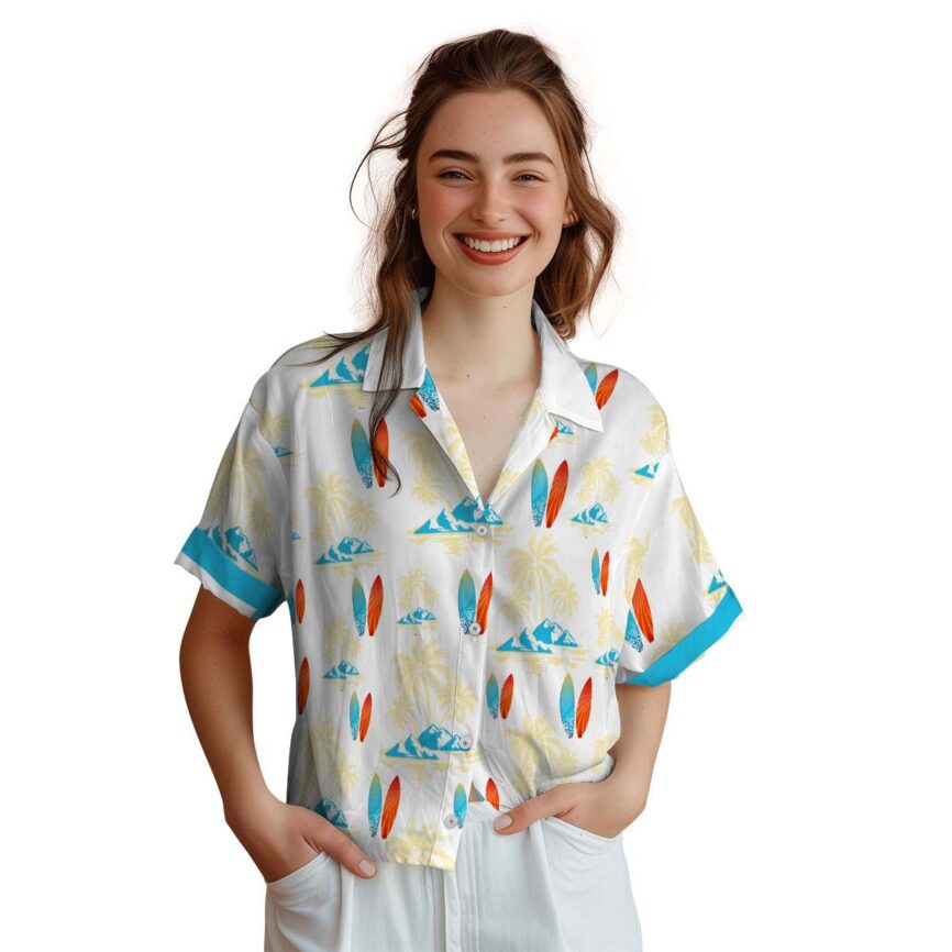 Surf Palm Island Graphic Hawaiian Shirt Top rated