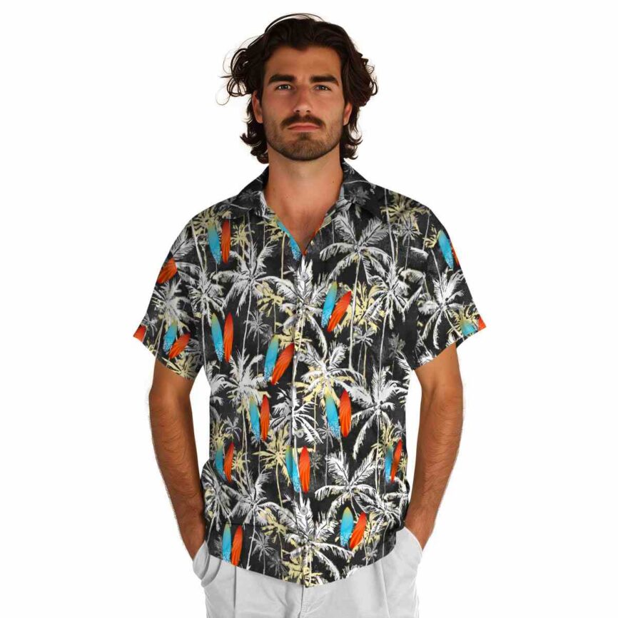 Surf Palm Themed Hawaiian Shirt New Arrival