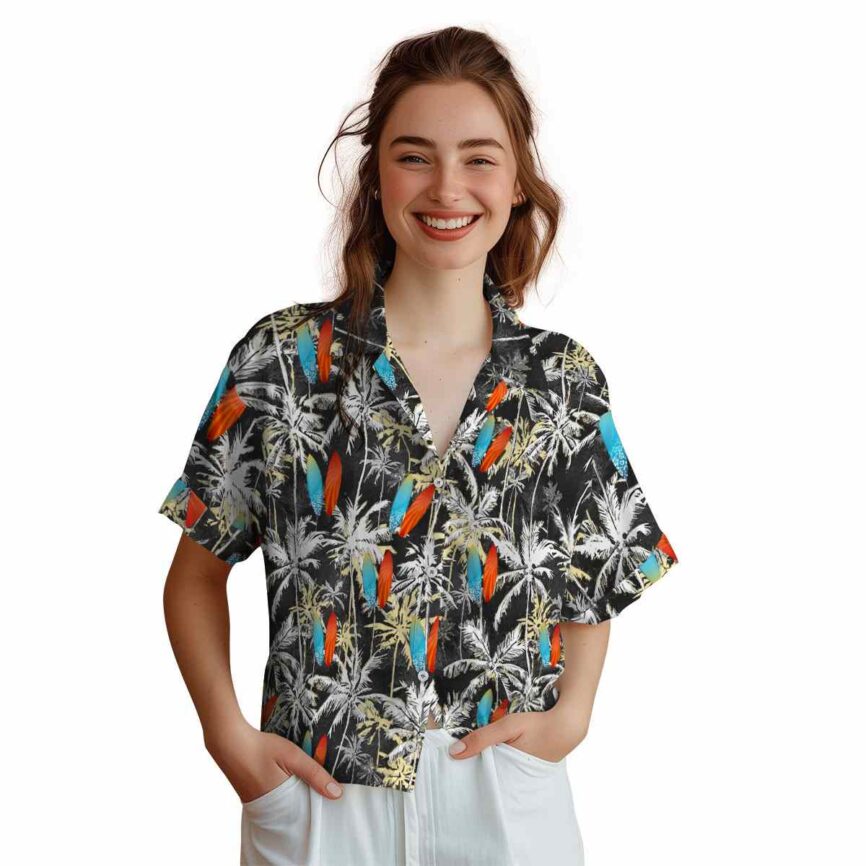 Surf Palm Themed Hawaiian Shirt Top rated