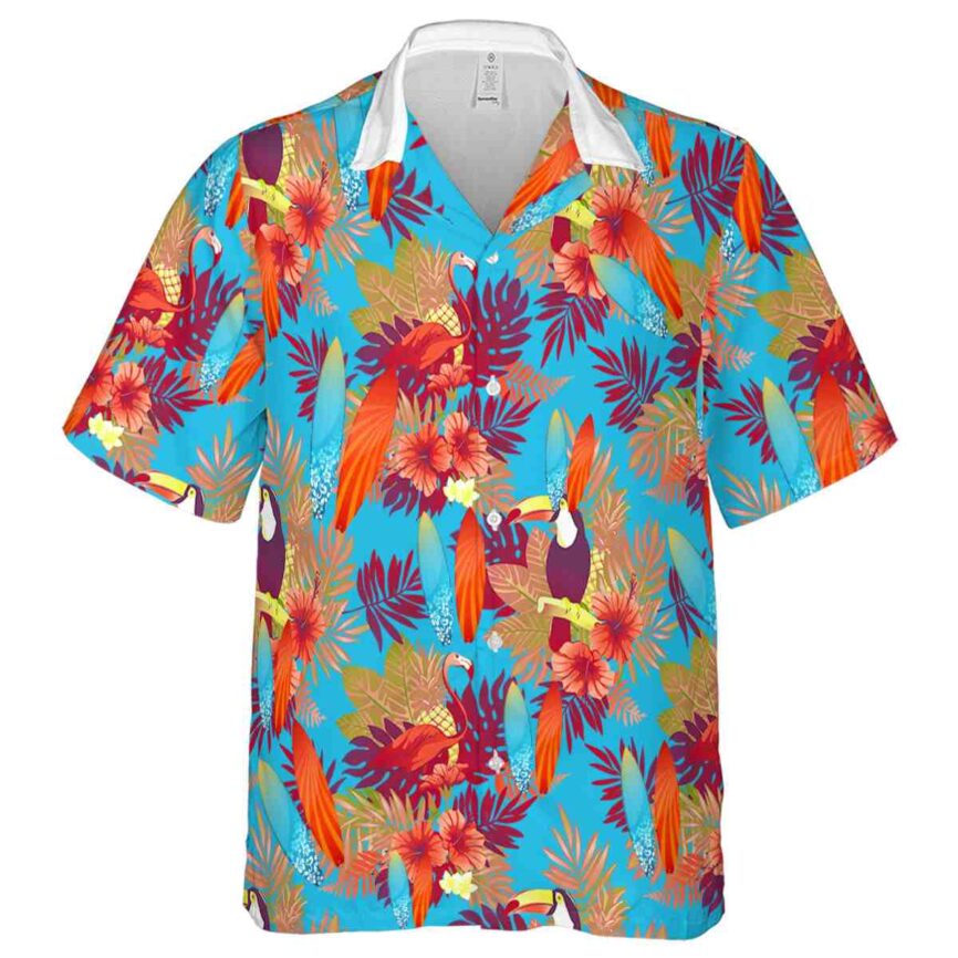 Surf Tropical Bird Hawaiian Shirt Fashion forward
