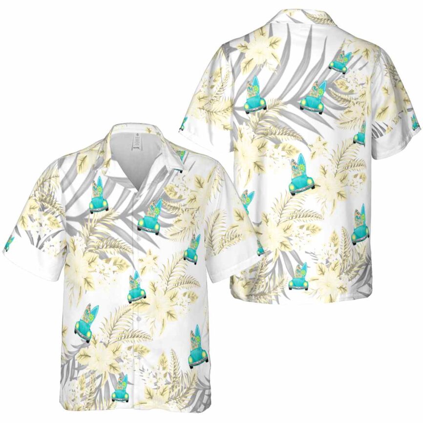 Surf Tropical Blossom Hawaiian Shirt Premium grade