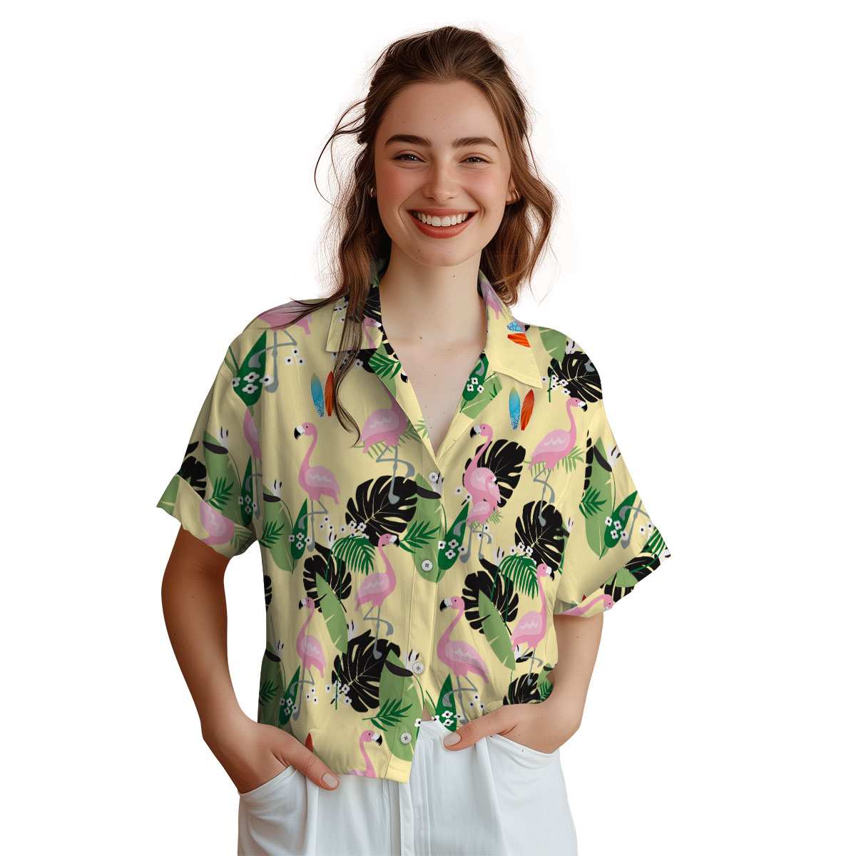 Surf Tropical Flamingo Hawaiian Shirt Top rated Surf Tropical Flamingo Hawaiian Shirt Top rated