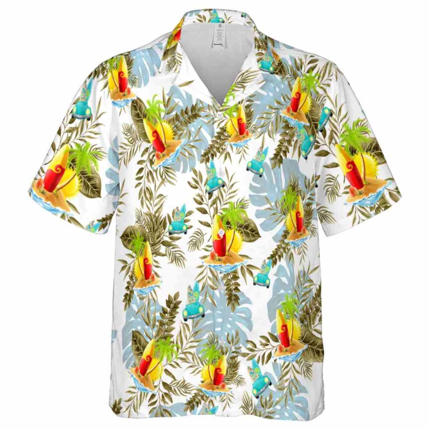 Surf Tropical Fronds Hawaiian Shirt Fashion forward
