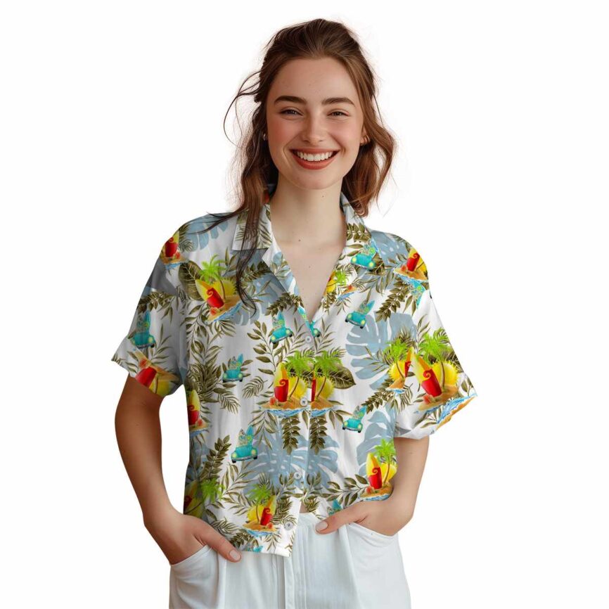 Surf Tropical Fronds Hawaiian Shirt Top rated