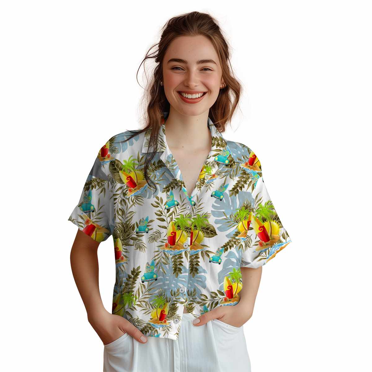 Surf Tropical Fronds Hawaiian Shirt Top rated Surf Tropical Fronds Hawaiian Shirt Top rated