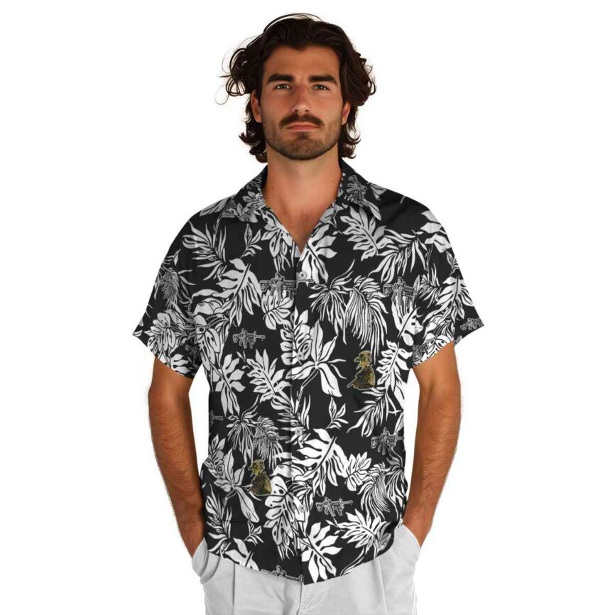 Tactical Bold Foliage Hawaiian Shirt New Arrival