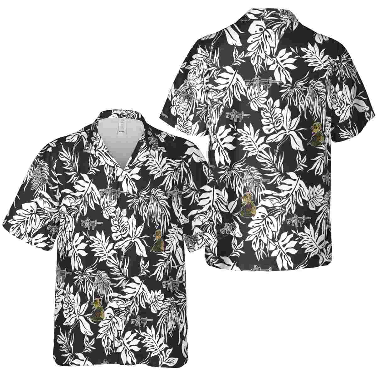 Tactical Bold Foliage Hawaiian Shirt Premium grade Tactical Bold Foliage Hawaiian Shirt Premium grade