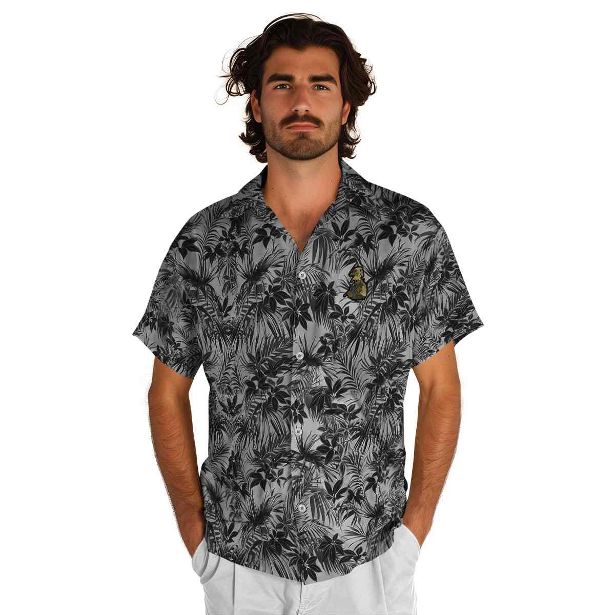 Tactical Foliage Print Hawaiian Shirt New Arrival Tactical Foliage Print Hawaiian Shirt New Arrival