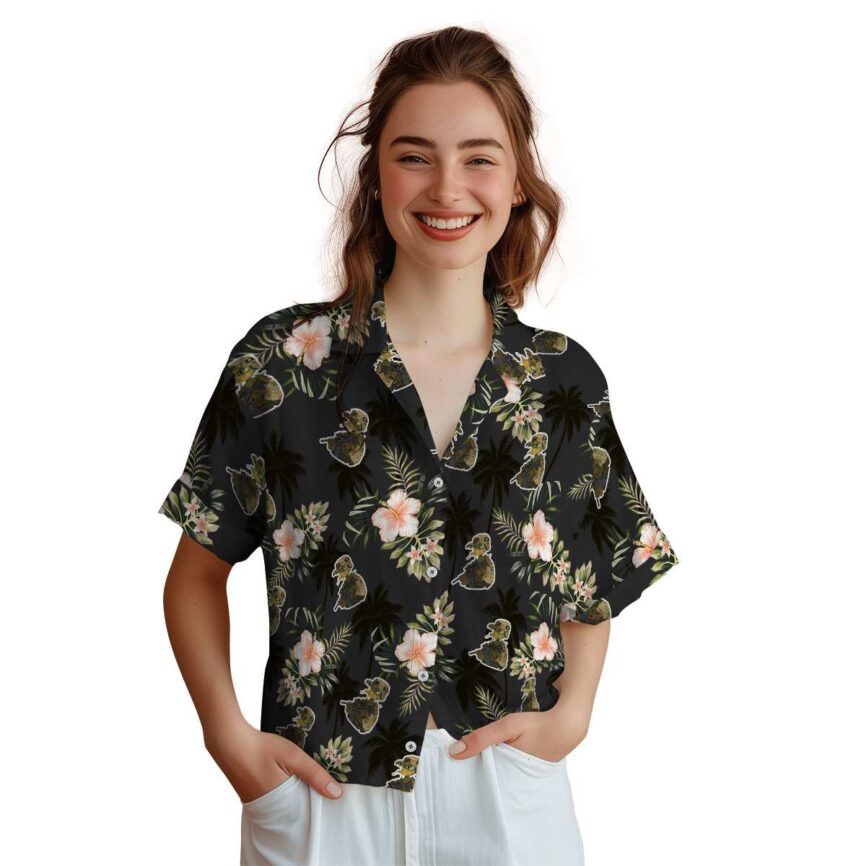 Tactical Hibiscus Palm Hawaiian Shirt Top rated