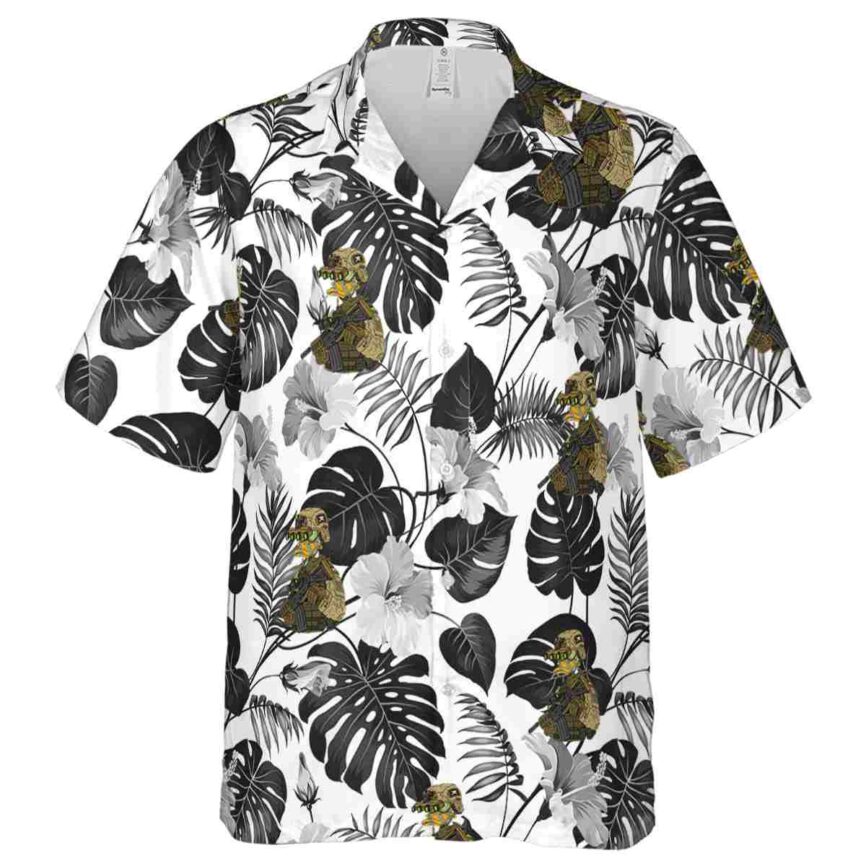 Tactical Leaf Pattern Hawaiian Shirt Fashion forward
