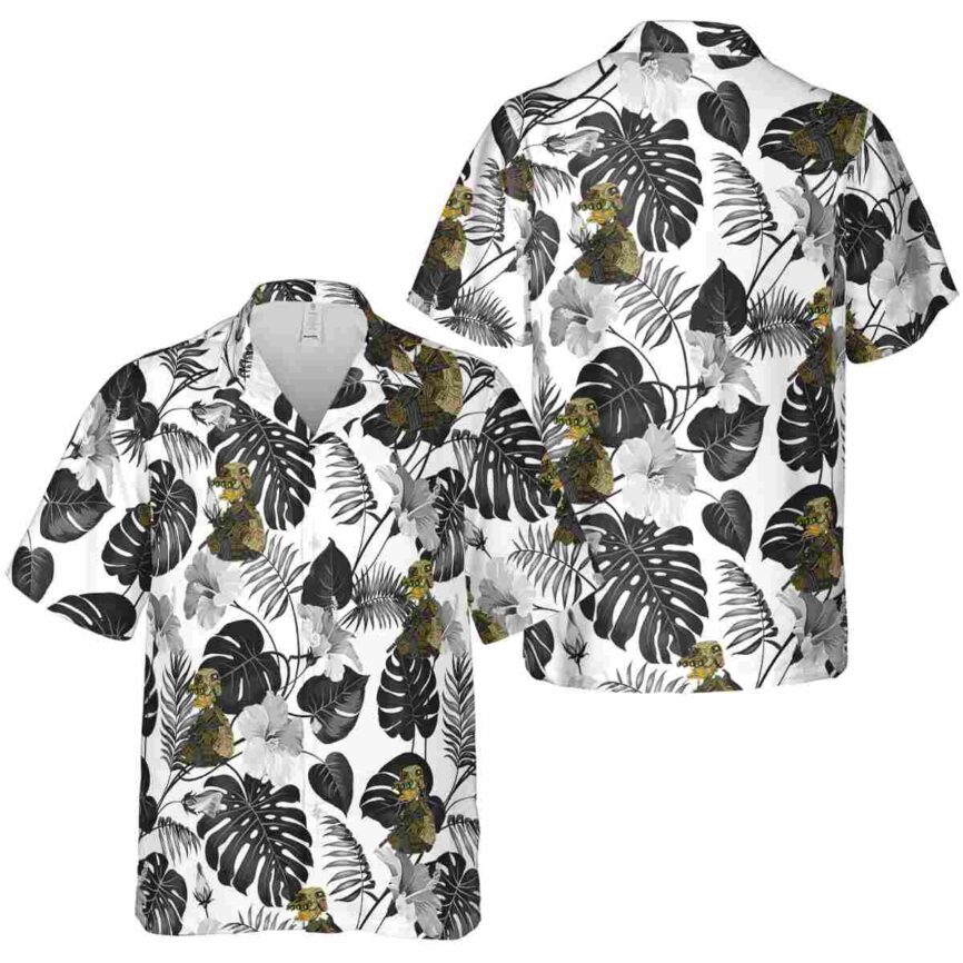 Tactical Leaf Pattern Hawaiian Shirt Premium grade