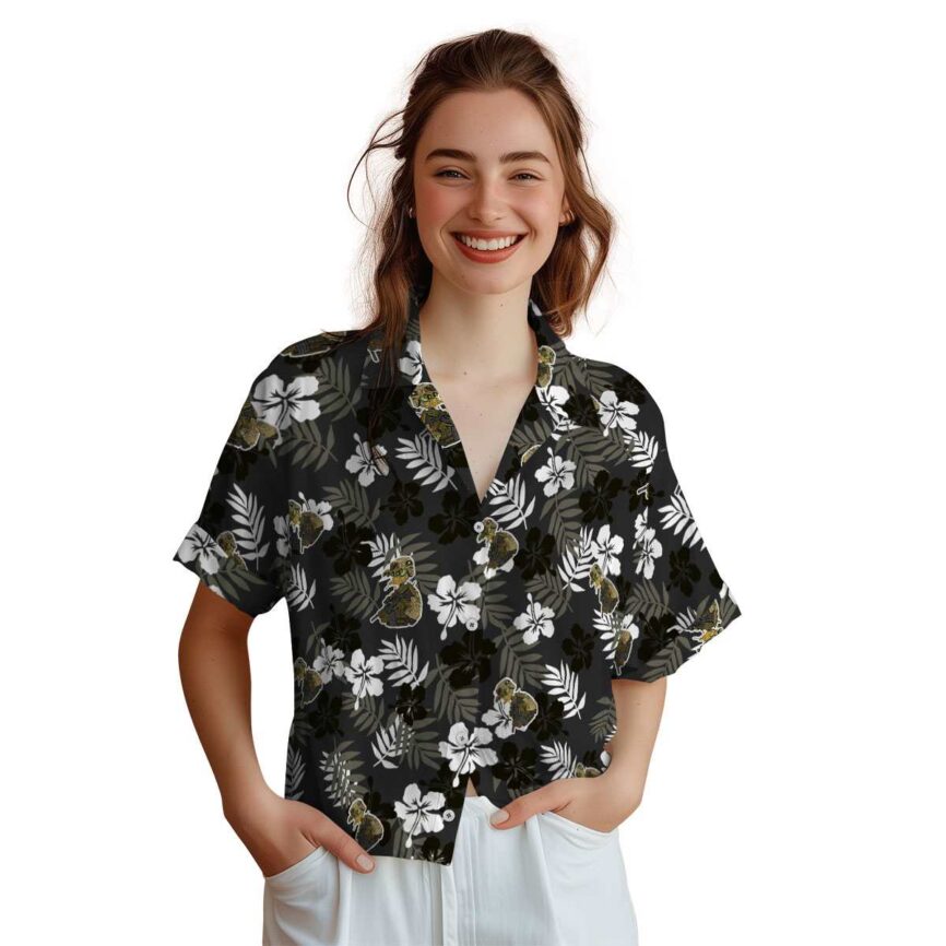 Tactical Leafy Hibiscus Hawaiian Shirt Top rated