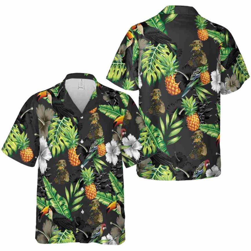 Tactical Leafy Toucan Hawaiian Shirt Premium grade