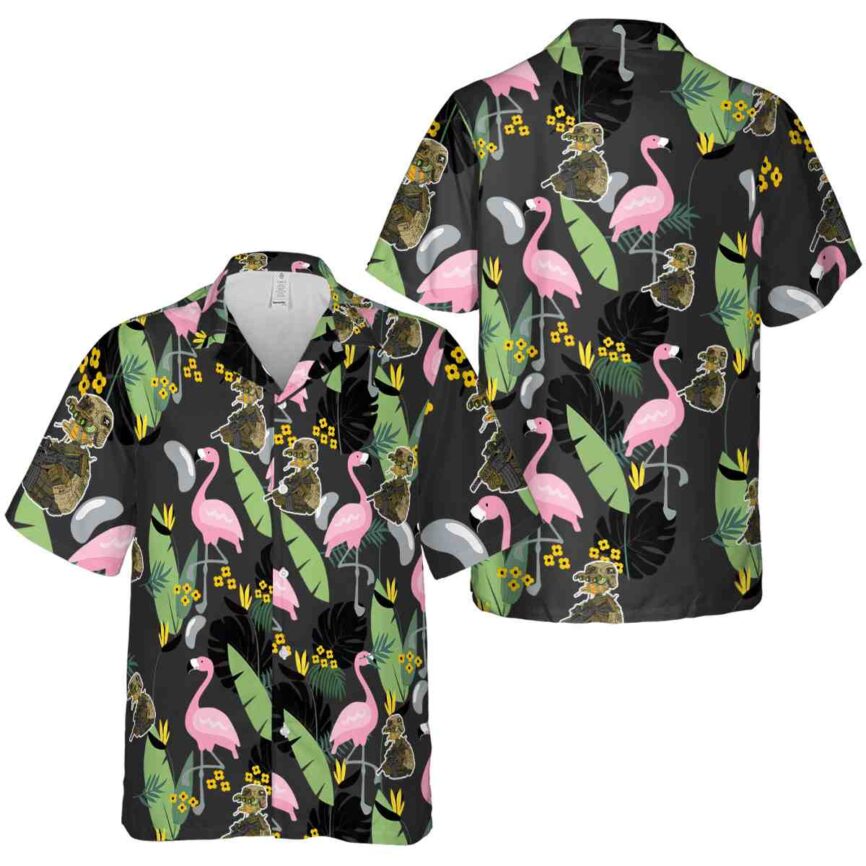 Tactical Pink Flamingo Hawaiian Shirt Premium grade