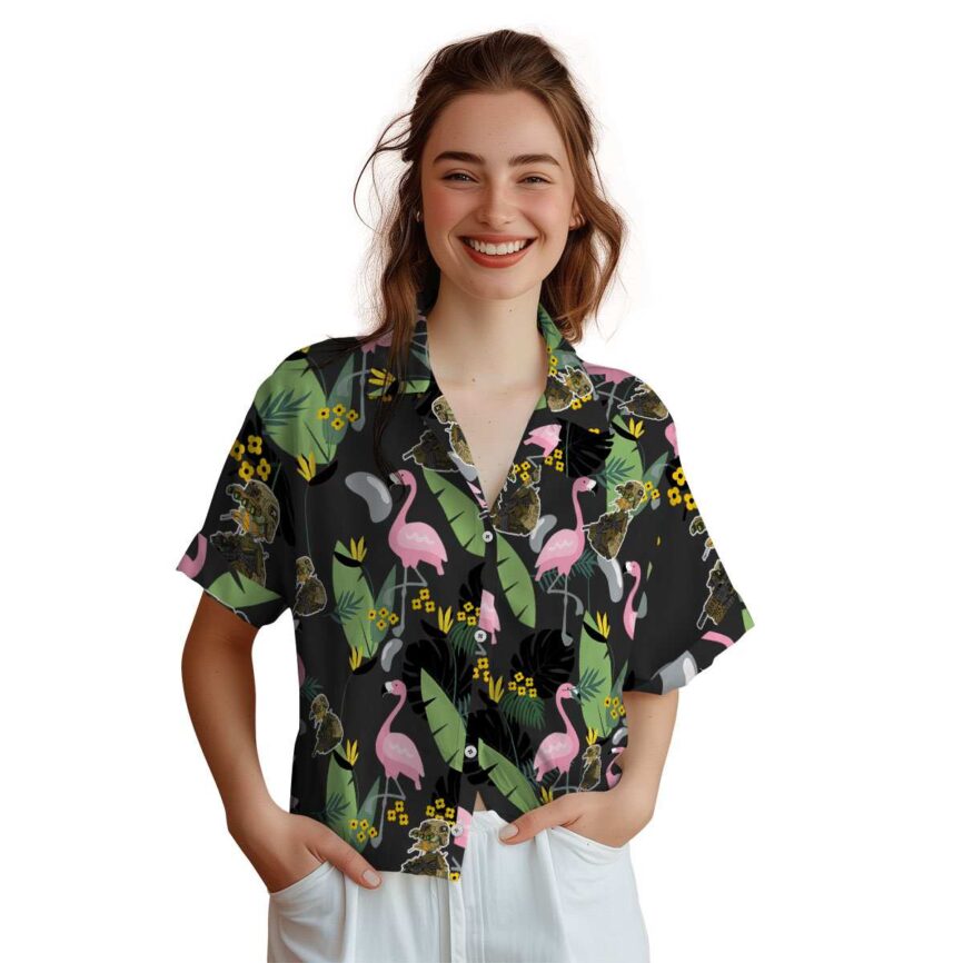 Tactical Pink Flamingo Hawaiian Shirt Top rated