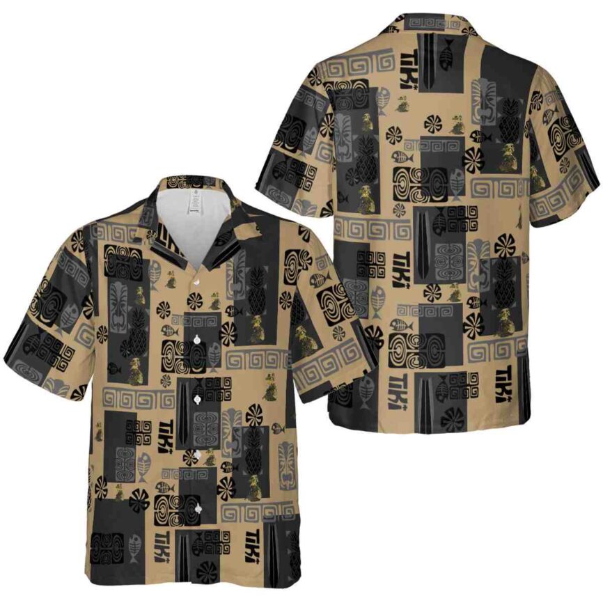 Tactical Tiki Motifs Hawaiian Shirt Premium grade