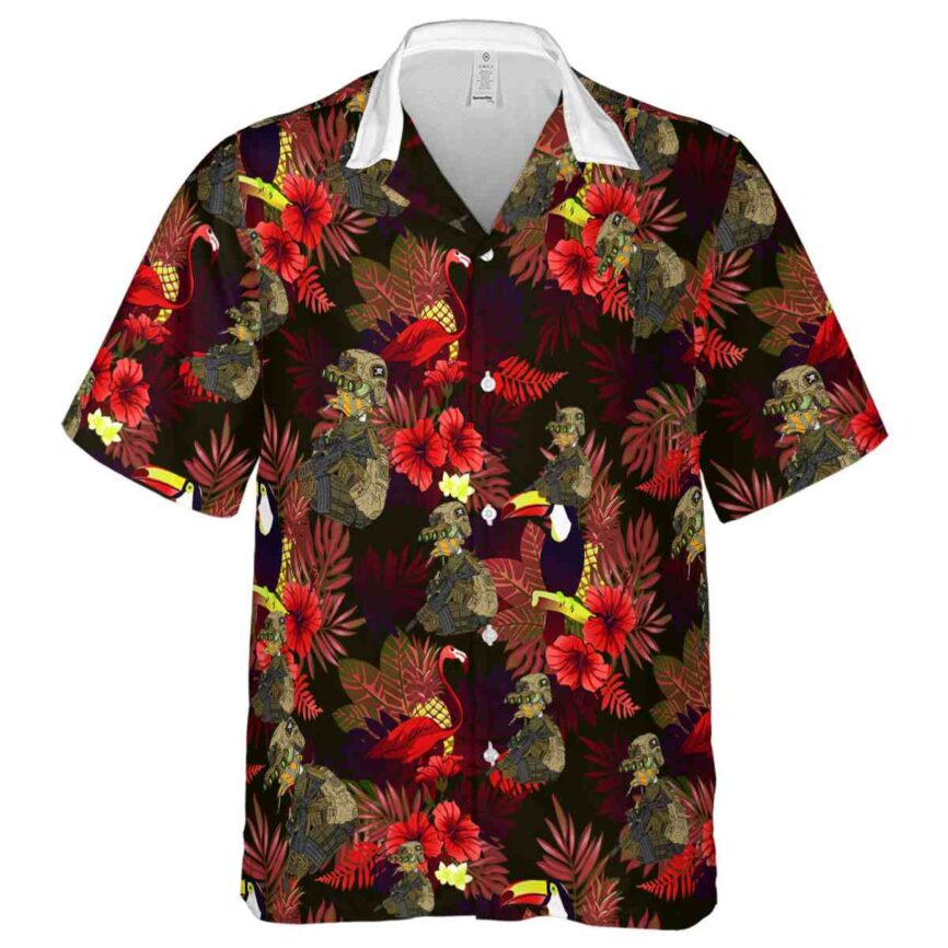 Tactical Tropical Bird Hawaiian Shirt Fashion forward