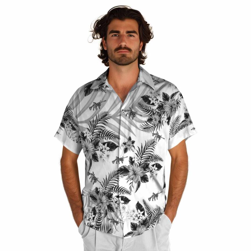 Tactical Tropical Blossom Hawaiian Shirt New Arrival