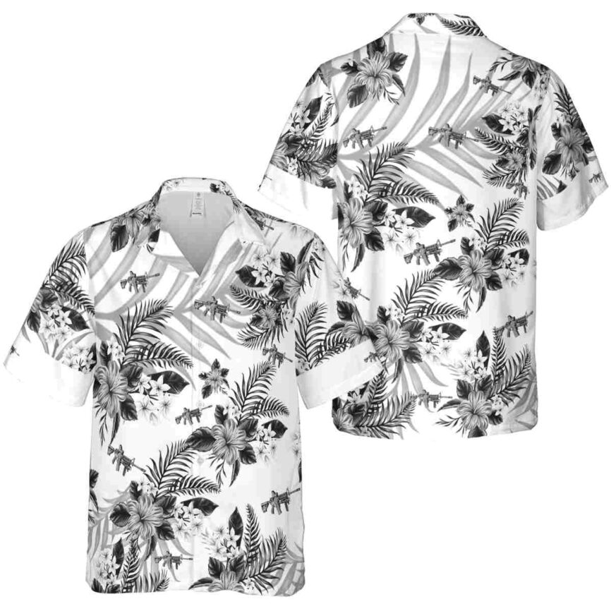 Tactical Tropical Blossom Hawaiian Shirt Premium grade
