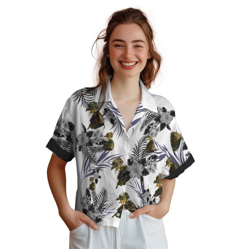 Tactical US Flag Floral Hawaiian Shirt Top rated