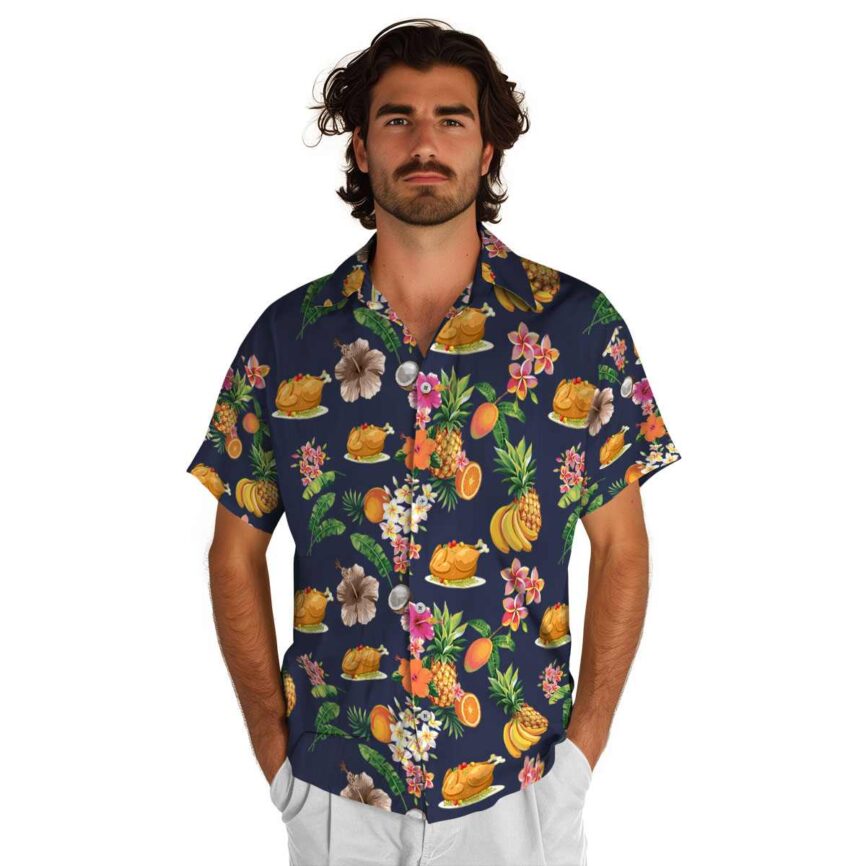 Thanksgiving Fruit Pattern Hawaiian Shirt New Arrival