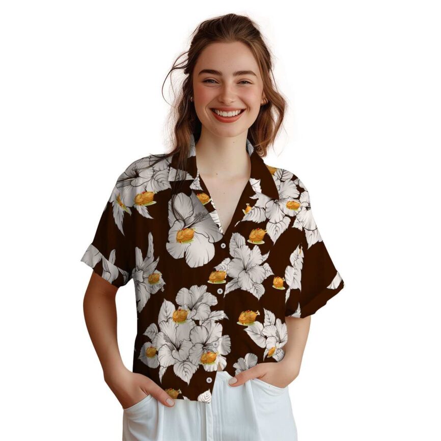 Thanksgiving Hibiscus Flower Hawaiian Shirt Top rated