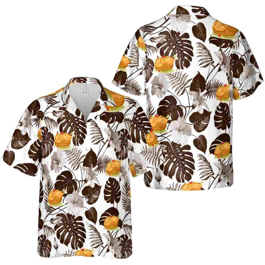Thanksgiving Leaf Pattern Hawaiian Shirt Premium grade